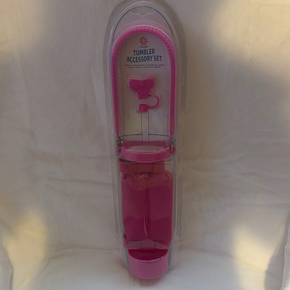 Pink Tumbler Accessory Set